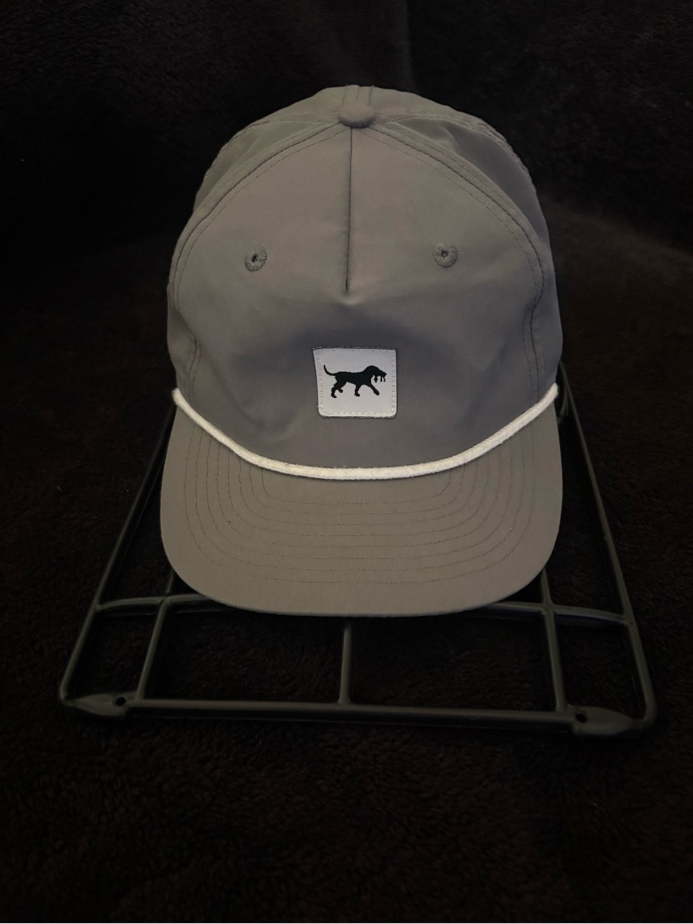 Back Down South Clothing gray classic SnapBack hat Vgc Euc